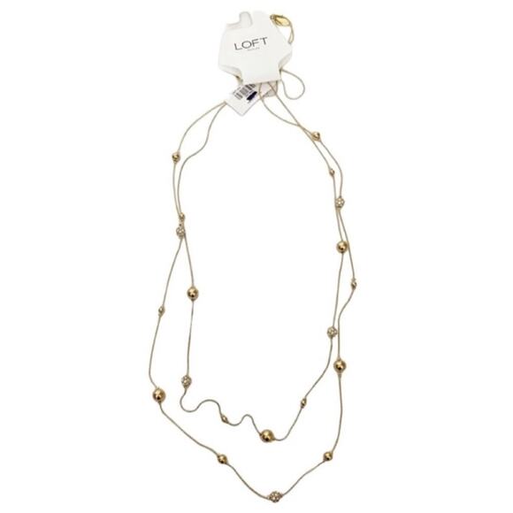 Loft Outlet Gold Tone Fireball Illusion Necklace - Picture 2 of 5